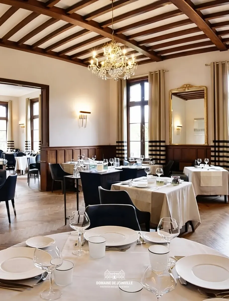Salle du restaurant du Domaine de Joinville