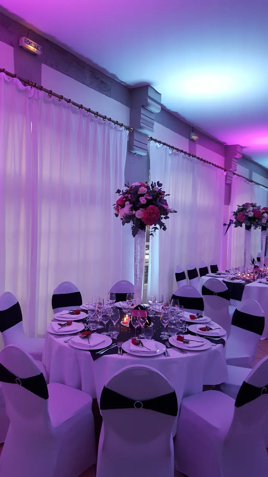 Salle de réception au Domaine de Joinville