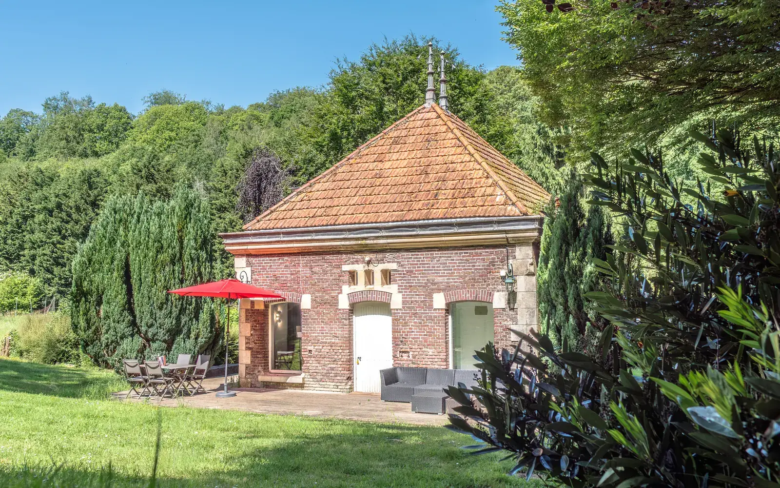 Le gîte La Maison des Chevaux, dans le parc du Domaine de Joinville