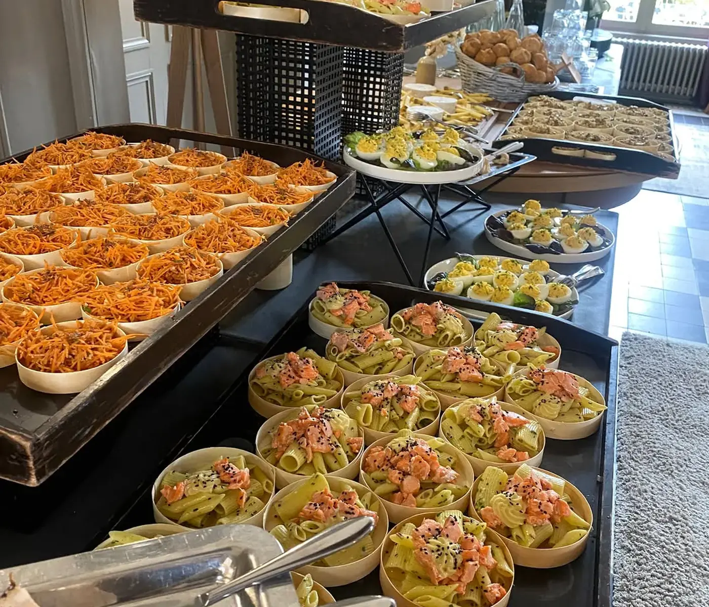 Buffet de bouchées apéritives du Domaine de Joinville