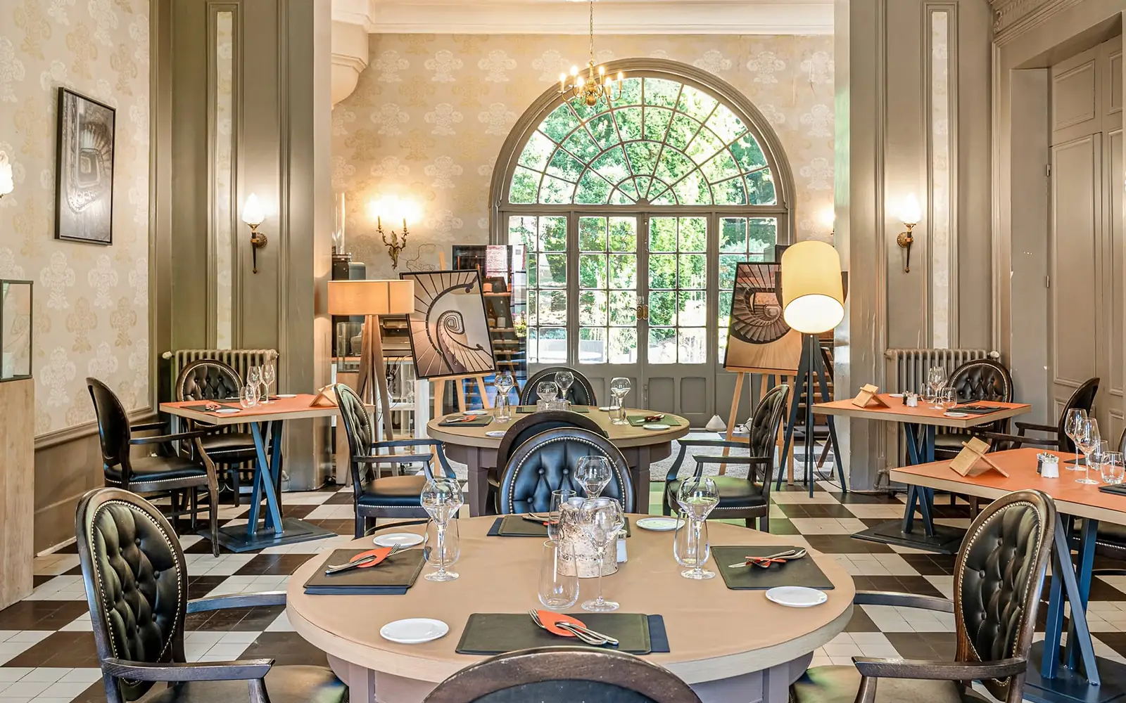 La salle du restaurant du Domaine de Joinville